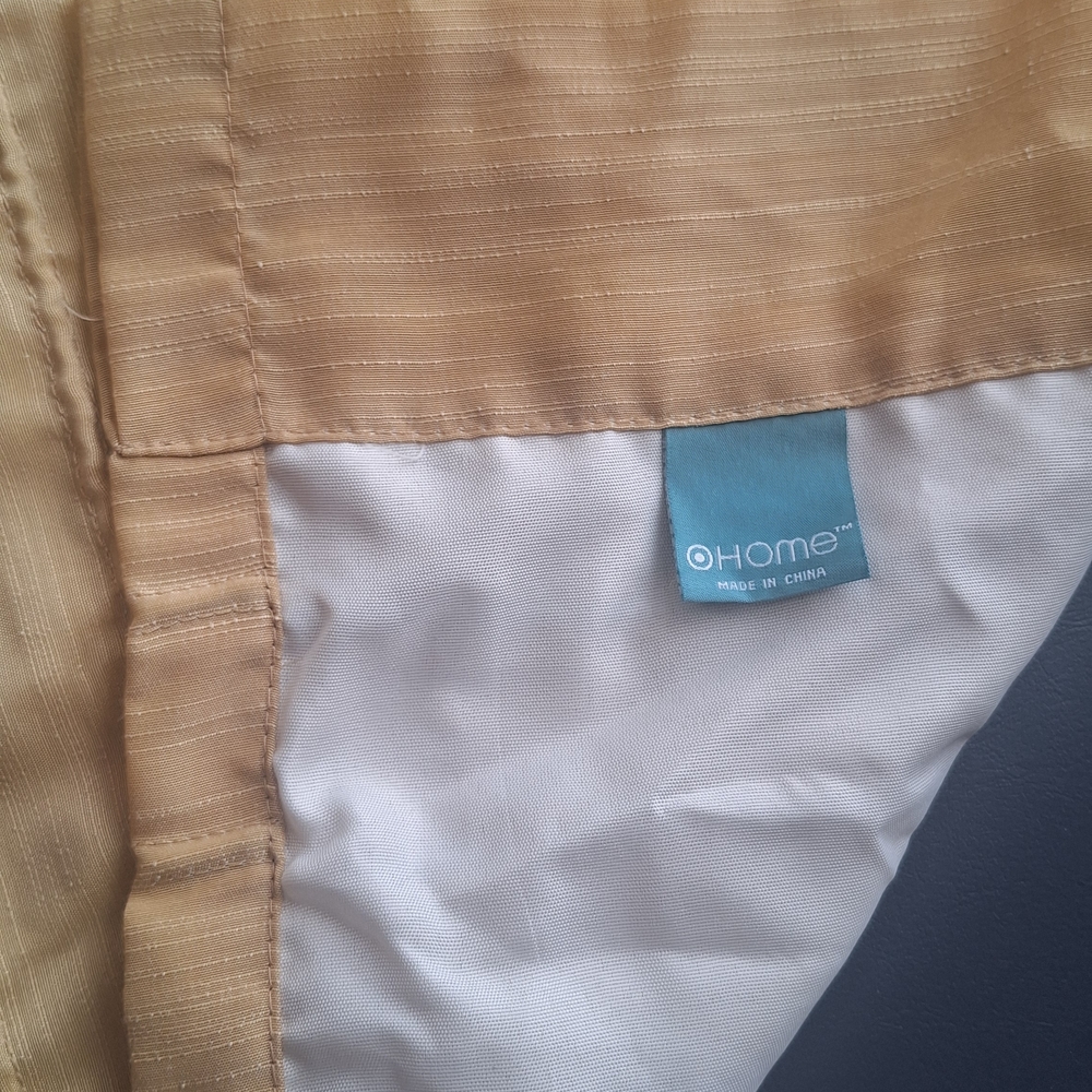 Elegant Gold Ruffled Curtain Panel - Picture 3 of 4